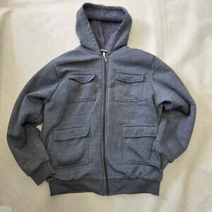 Open Trail's Men's Warm Zip Up Sweatshirt/Jacket/Hoodie Size Large